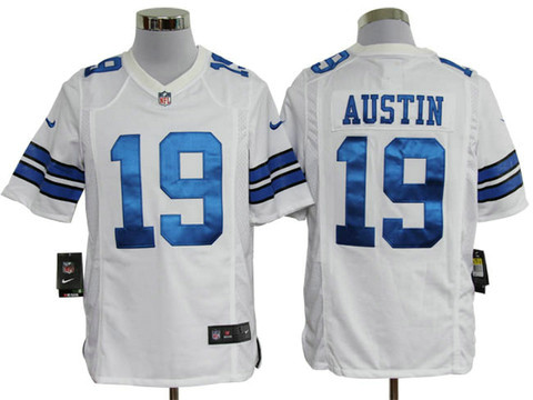 Dallas Cowboys 19 Monmouth Austin White Game Nike Nfl jersey
